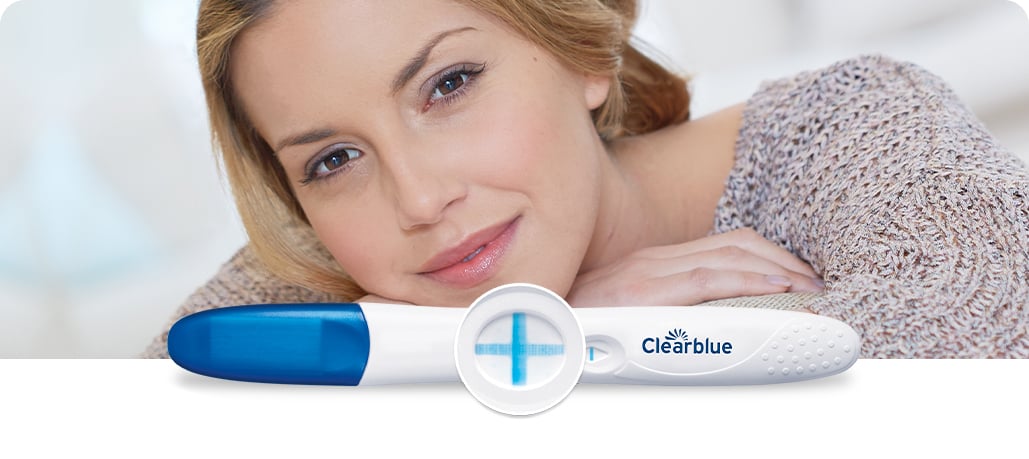 Ujian Kehamilan Clearblue PLUS dengan Hujung Bertukar Warna